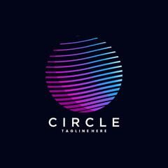 circle logo design illustration