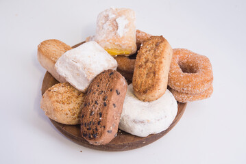 polvorones typical spanish close up