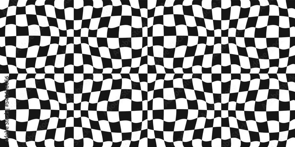 Poster checkerboard convex pattern. print and seamless surfaces, design decoration.