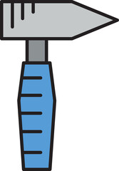 hammer tool icon illustration