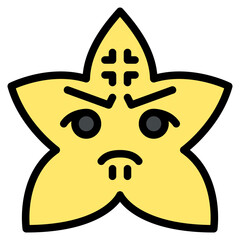 angry star emoji