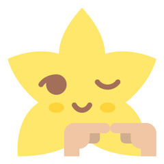 shy star emoji
