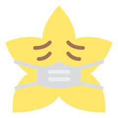 Obraz premium sick star emoji