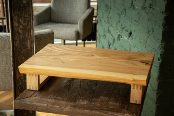 Fototapeta na wymiar old wooden background,wooden tea table.