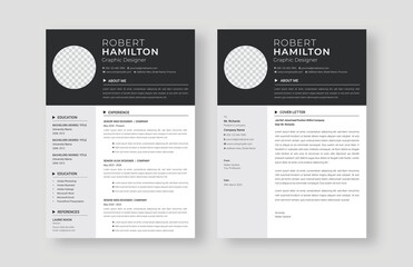 Minimal and clean resume or cv template