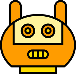 cartoon robot head avatar