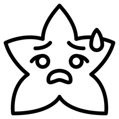 sweat star emoji