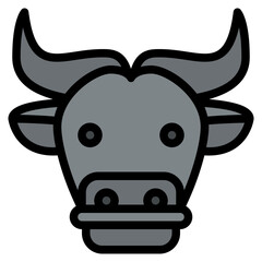 buffalo animal face avatar zoo