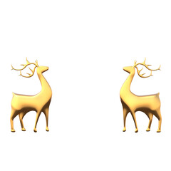 Christmas decorations, New Year's decor, isolate on a transparent background, 3D illustration, cg render