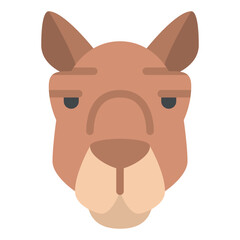 camel animal face avatar zoo