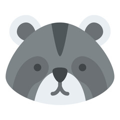 raccoon animal face avatar zoo