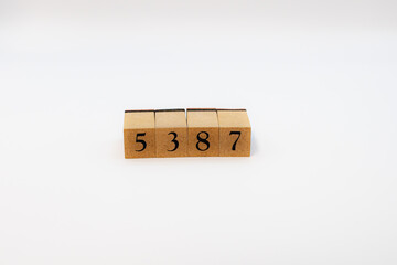木ブロック　数字　Number　ナンバー　