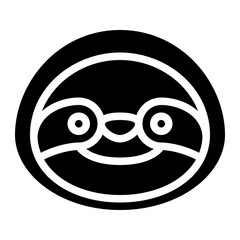 sloth animal face avatar zoo