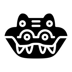 alligator animal face avatar zoo