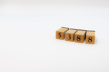 木ブロック　数字　Number　ナンバー　