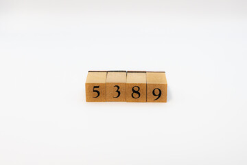 木ブロック　数字　Number　ナンバー　