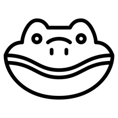 frog animal face avatar zoo