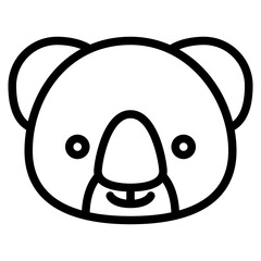 koala animal face avatar zoo