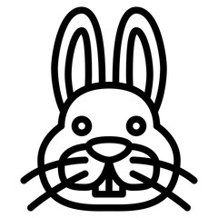 rabbit animal face avatar zoo