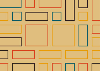 Offset Quads generative art background art illustration