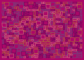 Offset Quads generative art background art illustration