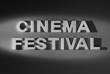 Cinema Festival  - old movie style text