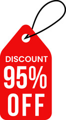 Price tag sale banner ribbon