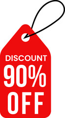 Price tag sale banner ribbon