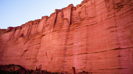 Red cliffs in Argentina Talampaya