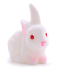 Toy rabbit isolated.