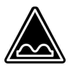 uneven road traffic sign