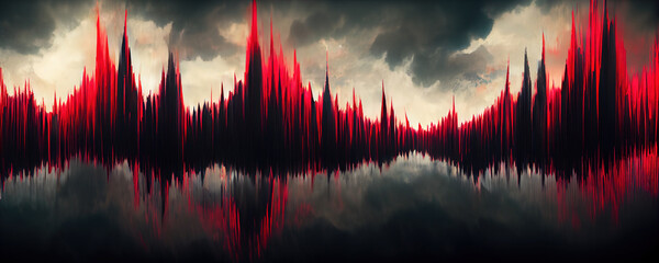 soundwaves abstract sythwaves background 