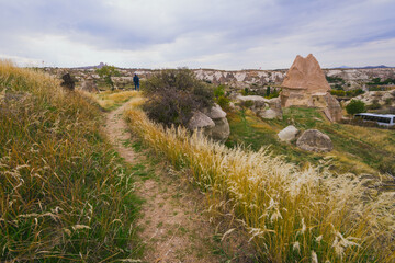 Road toEl Nazar Church - one of Cappadocias most iconic cave churches.