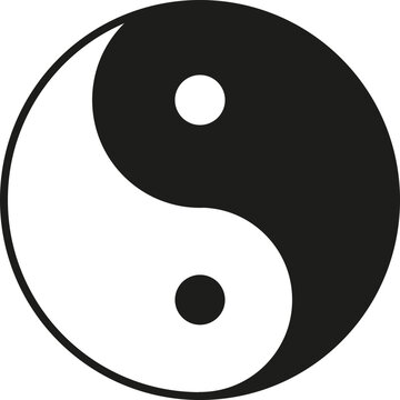 Ying yang symbol of harmony and balance.