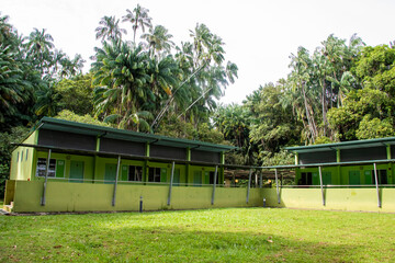Kuching Malaysia Sep 5th 2022: the hotel building in Bako National Park. Established in 1957, it is the oldest national park in Sarawak.