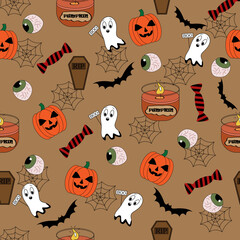 Obraz na płótnie Canvas Halloween pattern