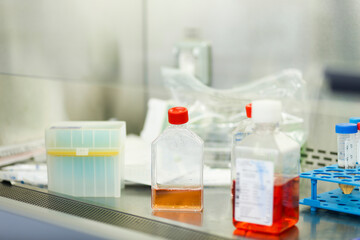 cell culture at the medicine, medical and cell culture laboratory