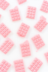 Mini pink chocolates