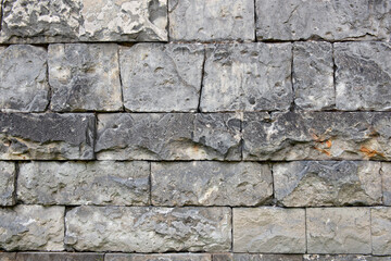 Texture of grey brick wall as background