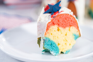 July 4th bundt cake