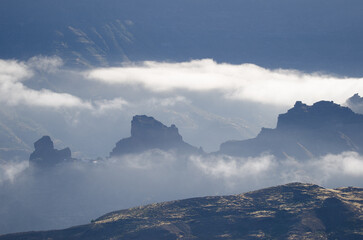 El Toscon in The Nublo Rural Park. Tejeda. Gran Canaria. Canary Islands. Spain.