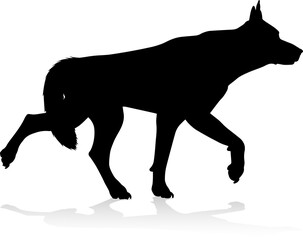 Dog Silhouette Pet Animal