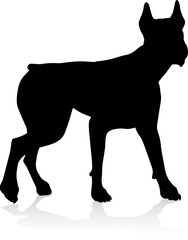Dog Silhouette Pet Animal