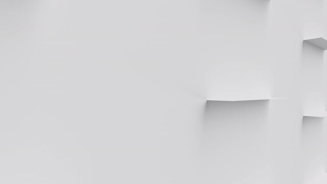 Animated 3d pattern. Business background with simple geometric shapes.