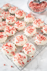 Peppermint White Chocolate Cookies
