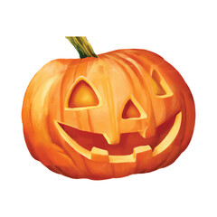Halloween Pumpkin isolated on white background