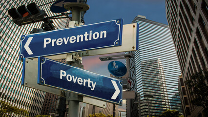 Street Sign Prevention versus Poverty