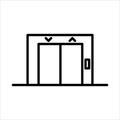 Lift Icon Logo Design Vector Template Illustration Sign And Symbol