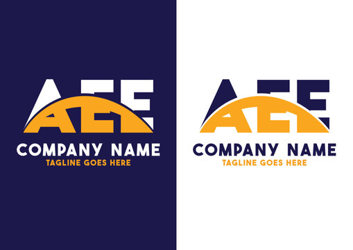 Letter AEE logo design vector template, AEE logo