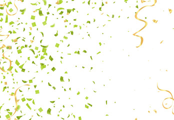 Flying vector festive balloons shiny with glossy balloons for holiday with confetti helium